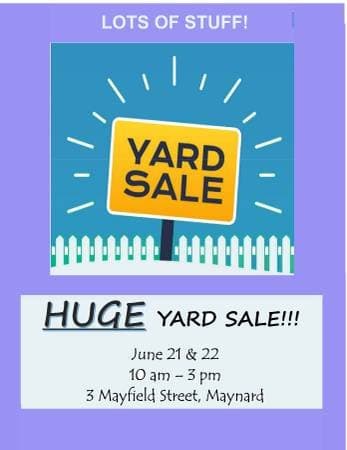 HUGE yard sale!