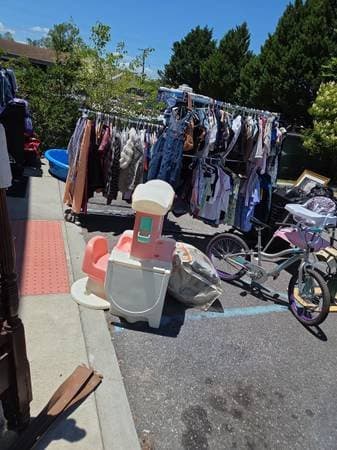 Garage sale and a warehouse