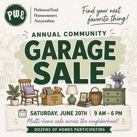 Parkwood East's Annual Community Garage Sale