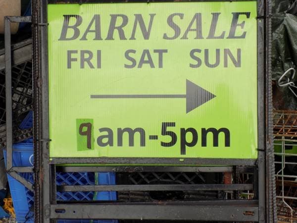 Mr. Charlies Barn Sale