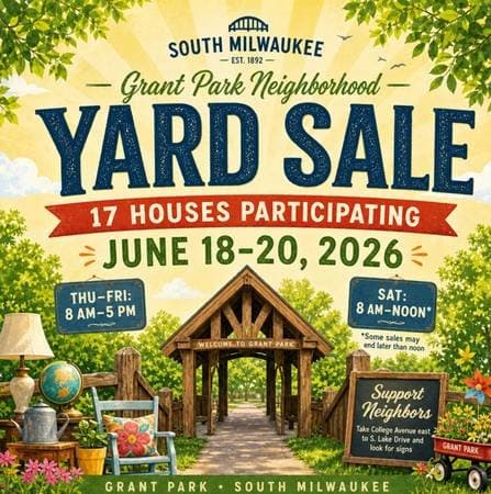 SO MILW - Yard Sale - Grant Park Neighborhood (June 18-20)