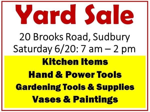 Yard Sale