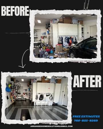 WE CLEAN AND ORGANIZE GARAGES