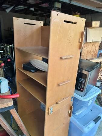Child's Trike, Indoor Lumber, Antique Ladder, Modular Shelf Lot