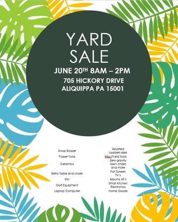Large Yard Sale