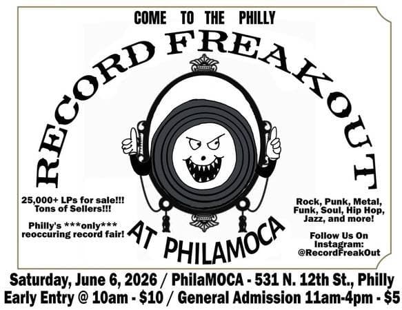 Philly Record Freak Out Vinyl Record Fair-June 6 - 25,000 LPs for sale