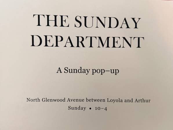 The Sunday Department