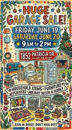 Huge Garage Sale!