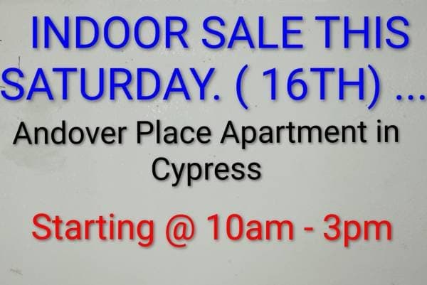 INDOOR SALE