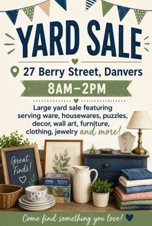 Danvers Yard Sale!