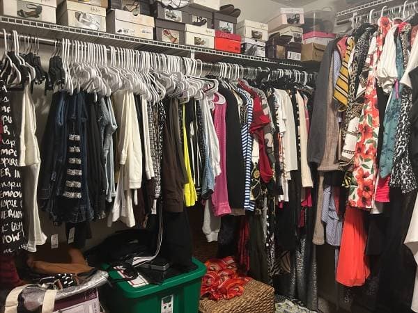 Clothing Clearance Sale - Inside Garage Sale
