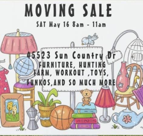 Huge moving sale