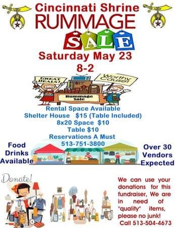 Cincinnati Shriners Rummage Sale