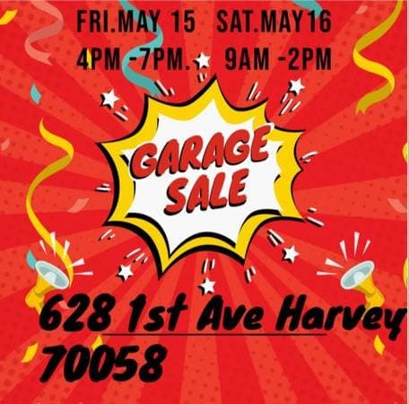 Garage Sale 628 1st Ave Fri.4pm -7pm Sat.9-2