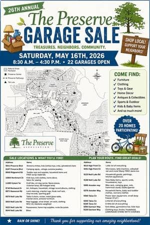 Preserve Neighborhood, Eden Prairie Garage Sale