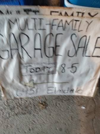 Multi family garage sale