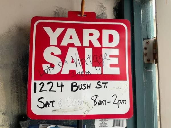 Sat. 5-16 Yard Sale South Mission Hills Lots of Vintage Items 8am-2pm