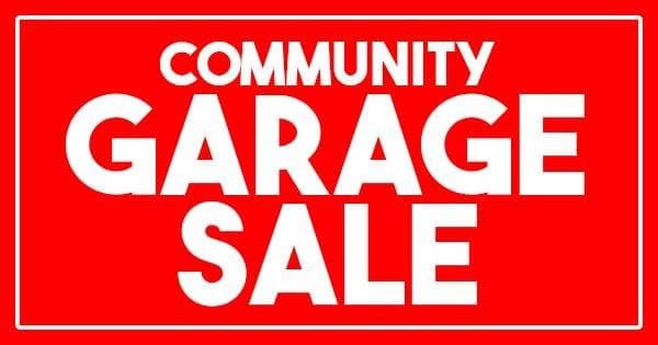 BIG Multi-Community Garage Sale this Saturday, 5/16 @ 7am