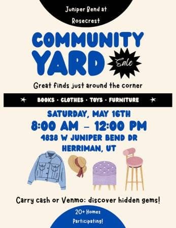 Juniper Bend at Rosecrest Annual Yard Sale