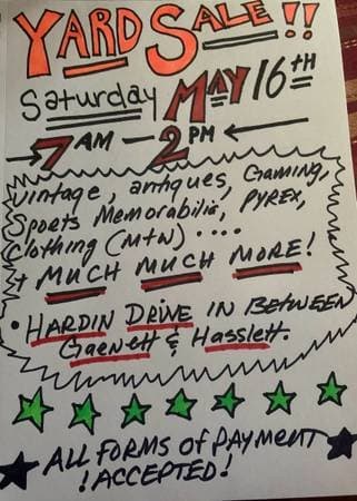 Yard sale