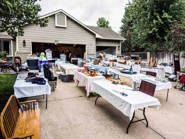 Food, fun and great finds! HUGE GARAGE SALE!! 8am- 3pm