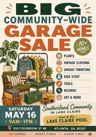 Southerland Garage Sale!