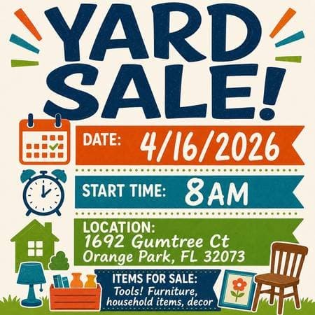 Yard Sale 5/16 - 8am