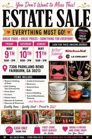 🌟 AMAZING FAUBURN ESTATE SALE: EVERYTHING MUST GO! 🌟 Betsey Johnson,