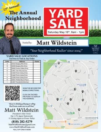 Neighborhood Yard Sales-10 Homes Participating