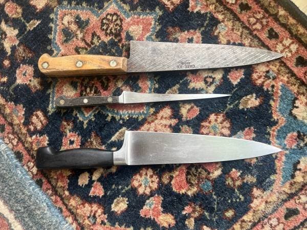 Sharpening at Garage Sale