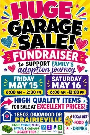 Multi family garage sale