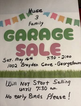 Huge 3 Family Garage Sale