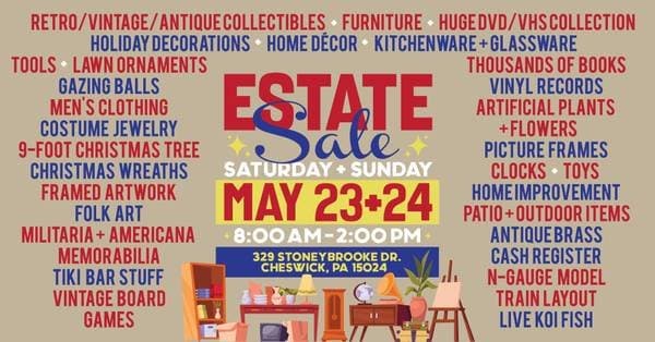 Cool + Eclectic Estate Sale - Cheswick!