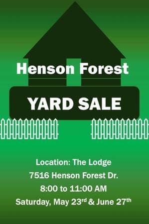 Henson Forest Yard Sale