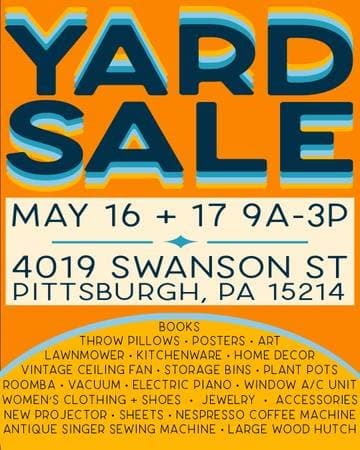 GARAGE SALE MAY 16-17
