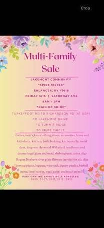 Garage/ Yard Sale