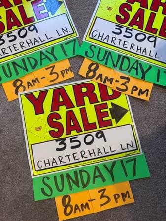 YARD SALE! 3509 Charterhall ln