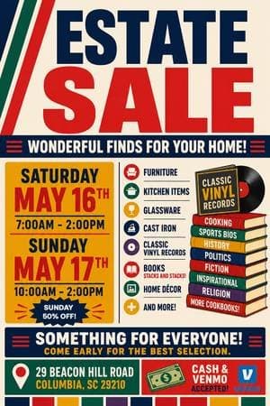 Estate Sale!! Two Days!