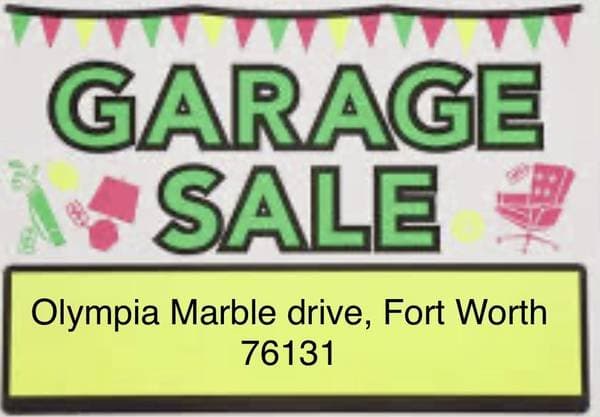 Huge garage sale!