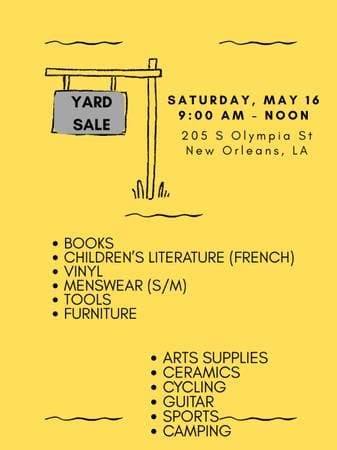 Yard Sale