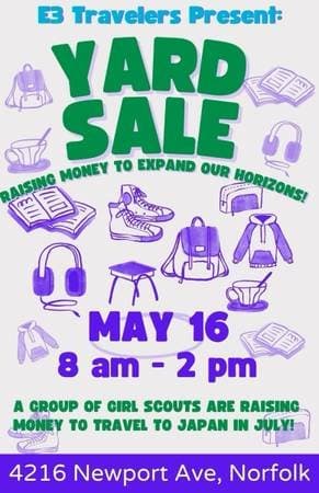 Huge yard sale norfolk! Rummage!