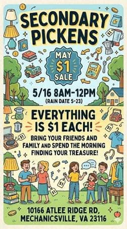 May $1 sale! Everything is $1
