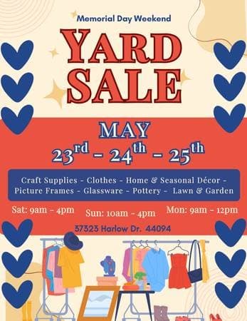 HUGE YARD SALE!