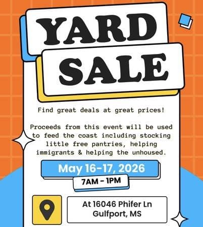 Feed the Coast Charity Yard Sale