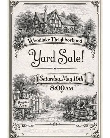 Woodlake Neighborhood Yard Sale