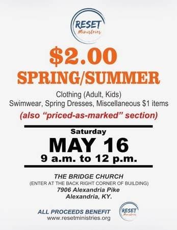 $2 Clothing Sale