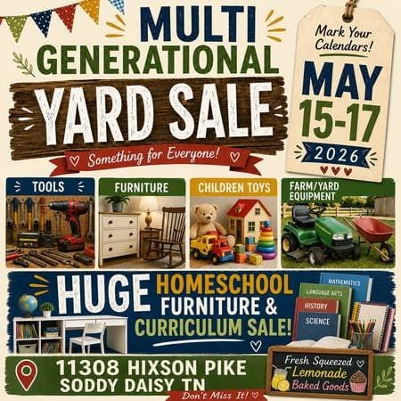 Multi Generational Sale and Baked Goods