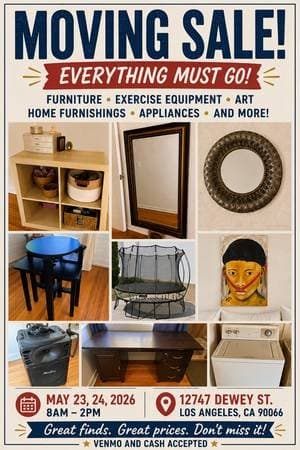 Moving Sale