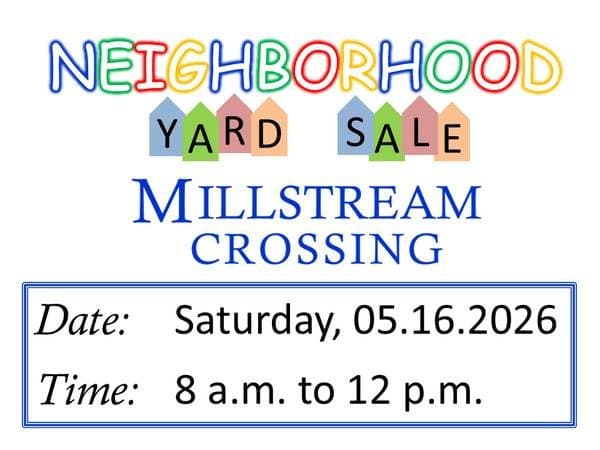 Millstream Crossing Community Yard Sales