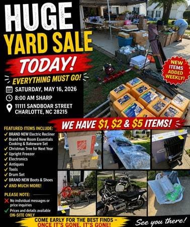 Huge Yard Sale